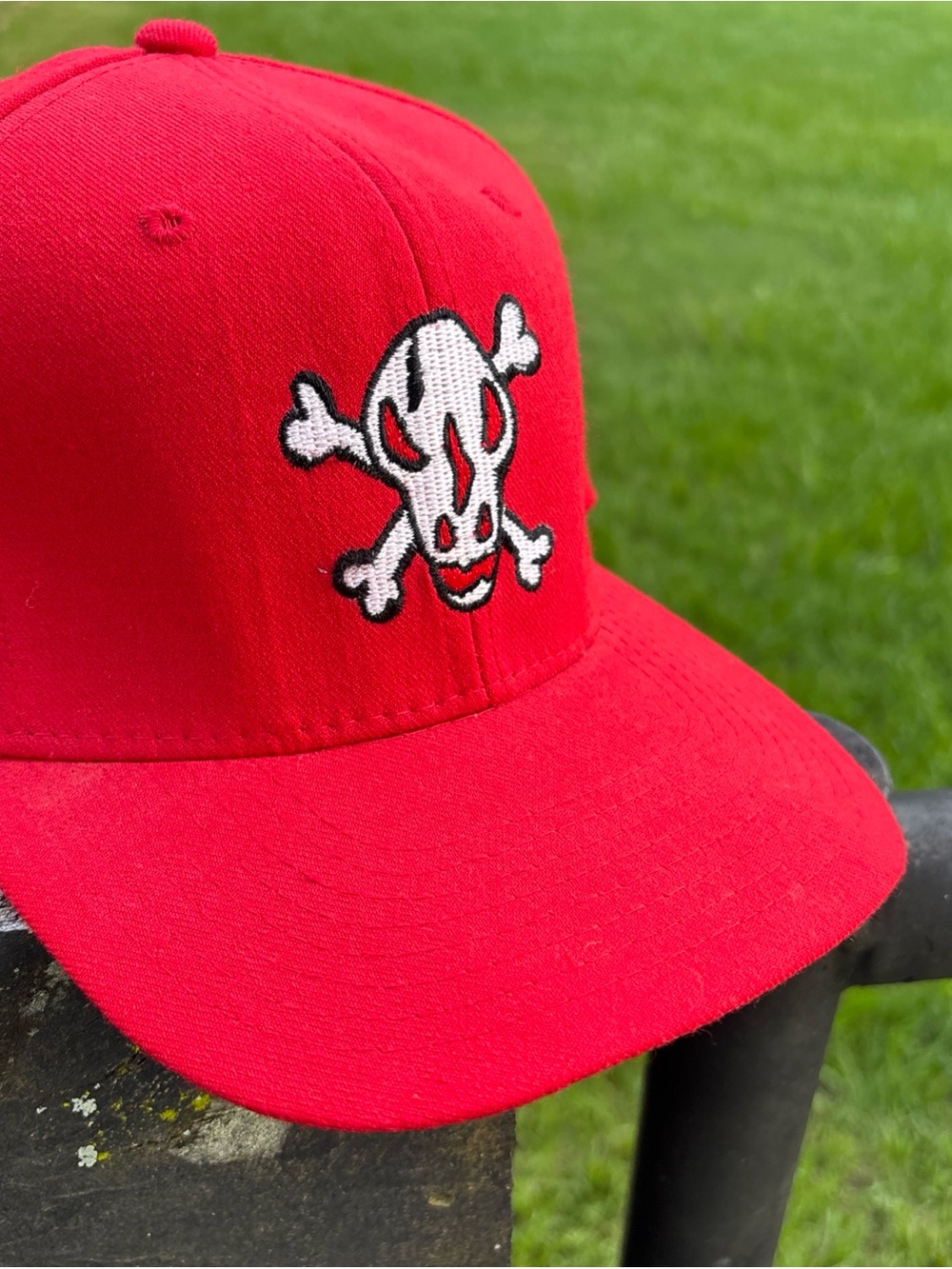 Red Skull & Crossbones Baseball Cap